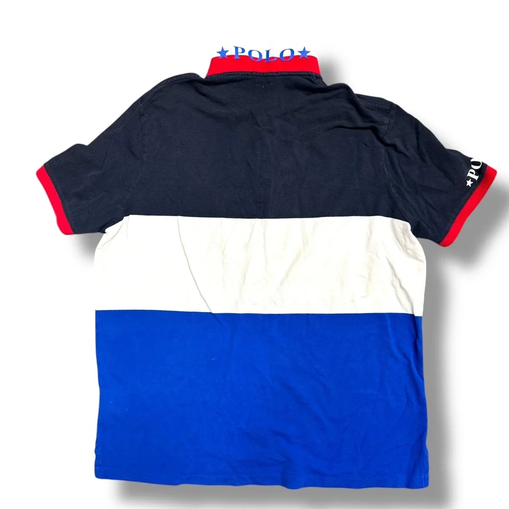 Polo Ralph Lauren Classic Fit Colorblock Heritage Sport Collegiate Polo XL‎
